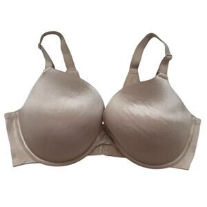 CACIQUE Boost Plunge Bra in Beige Size 40DDD Smooth Underwire Push-up